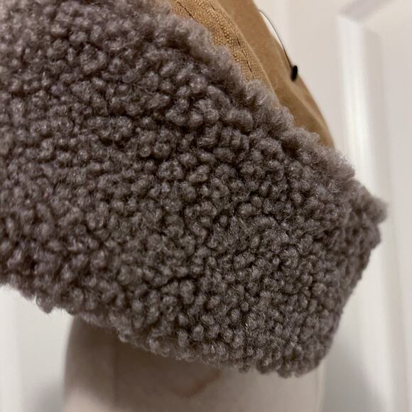 NWOT REI CO OP Hat Small Medium Farlands Ear Flaps Tan Faux Shearling Canvas - Picture 4 of 6